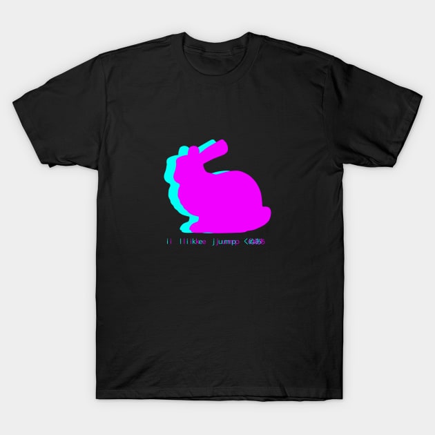 Vaporwave Bunny T-Shirt by DACHSWERK